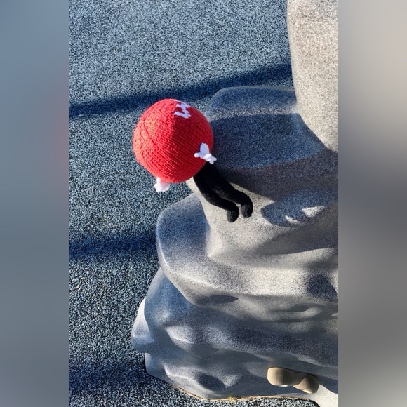 Handmade Knit Wipeout Inspired Ballsy Character Plush Decor TV Show OOAK - Picture 4 of 11